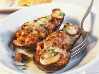 Mit Hackfleisch gefüllte Auberginen Rezept